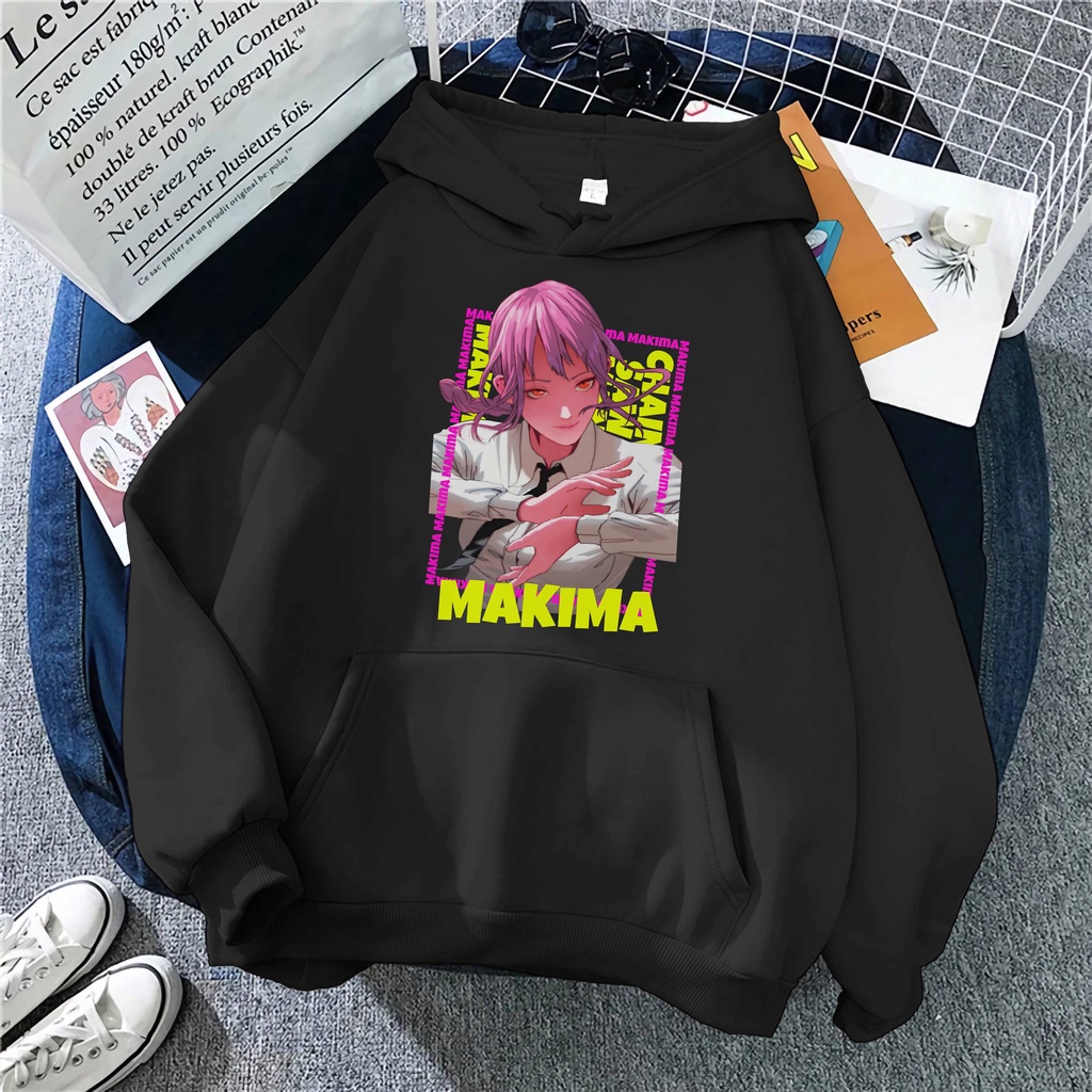 hoodie MAKIMA hoodie chainsawman hoodie denji jaket anime hoodie anime JAKET chainsaw man axemerch