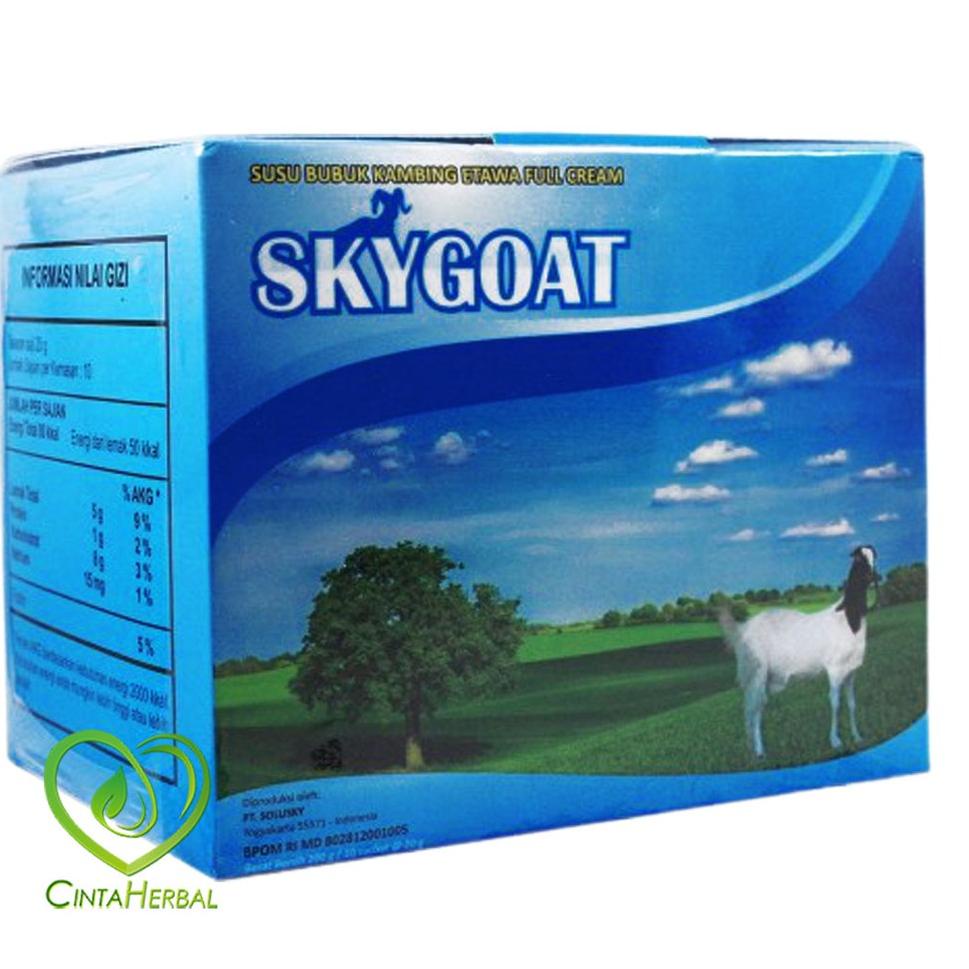 

(F-K7K-✓) Sky Goat Susu Kambing Etawa Bubuk Full Cream | SkyGoat Original Kemasan Box siap dikirim