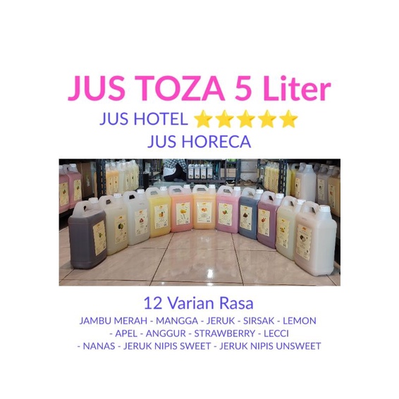 

Jus TOZA 5 Liter Aneka Rasa