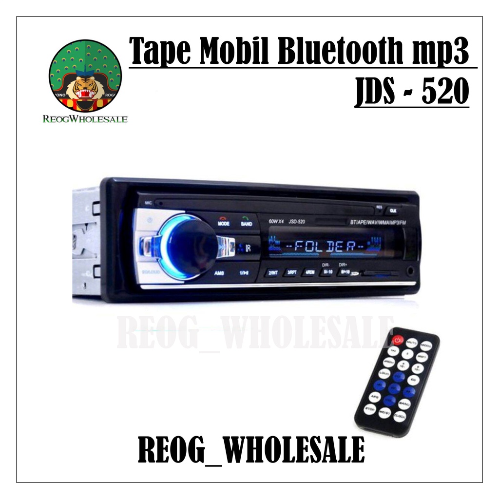 tape mobil bluetooth mp3 radio jds 520 car audio head unit single din