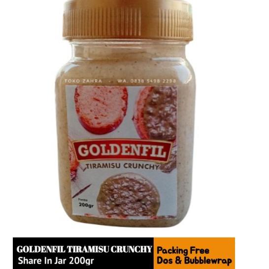 

㍽ Goldenfil Tiramisu Crunchy Share In Jar 200gr ㅏ