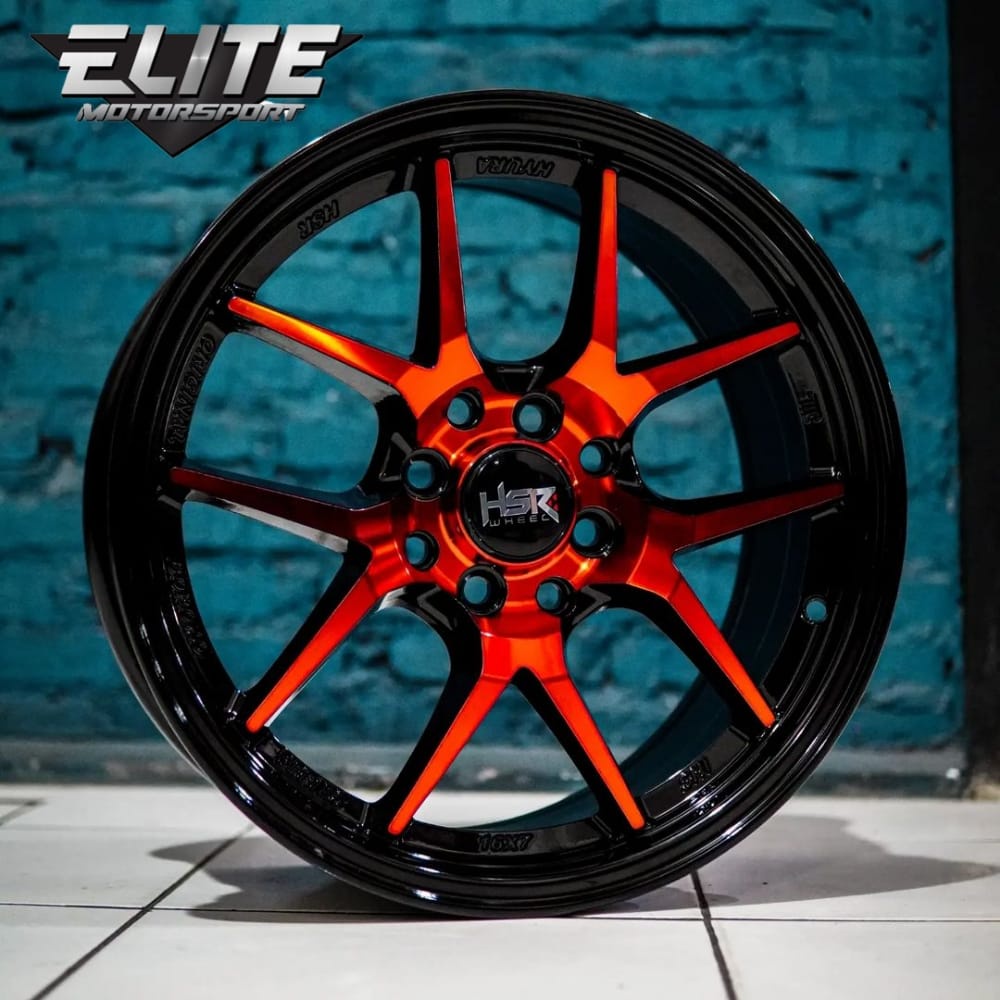 Velg Mobil Agya Brio Mobilio Ring 16 Lebar 7 Lubang 4 Velg HSR HYURA