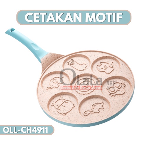 ( OJE ) CETAKKAN KUE KARAKTER 7 LUBANG ANTI LENGKET MULTIFUNGSI TM-CH4910 / TM-CH4911 /TM-CH4912 / TM-CH4913