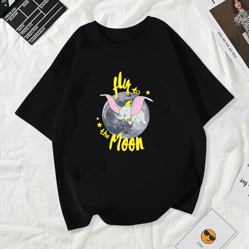 MYSTIQUE.ID-BAJU KAOS HY THE MOON T-SHIRT LUCU DAN AESTHETIC