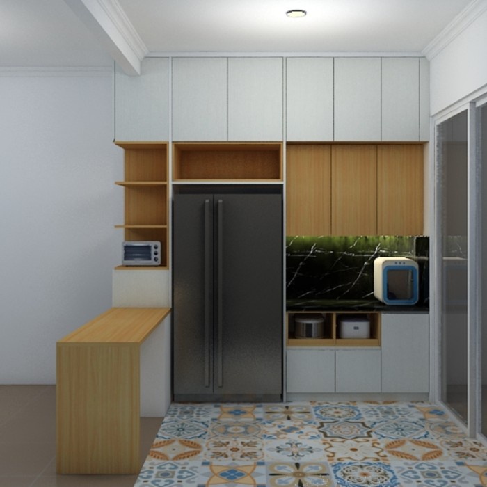 kitchen set minimalis hpl dapur modern