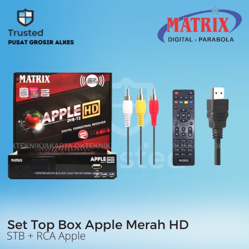 Jual Stb Matrix Set Top Box Tv Digital Matrix Dvb T Apple Hd Ews Set