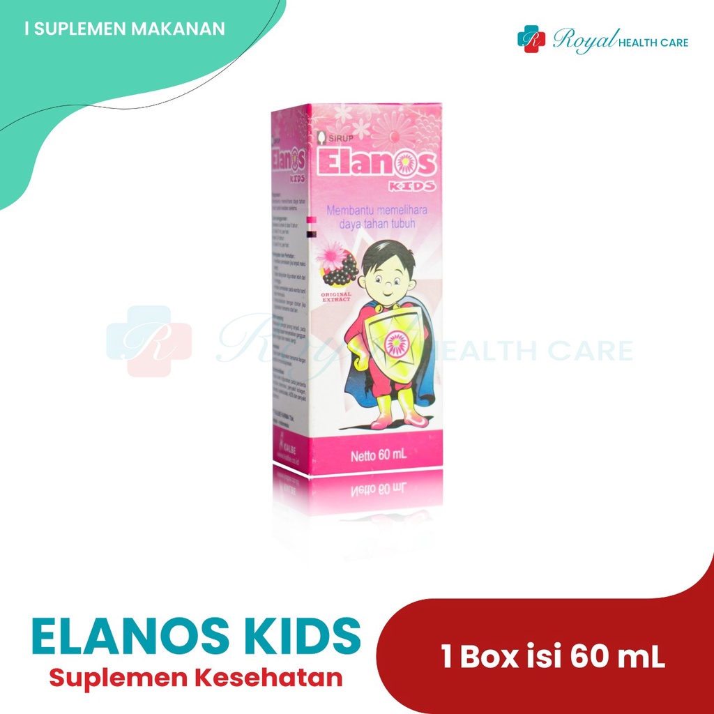 ELANOS SYRUP 60 ML Memperbaiki Daya Tahan Tubuh Serta Meredakan Gejala Flu Dan Batuk