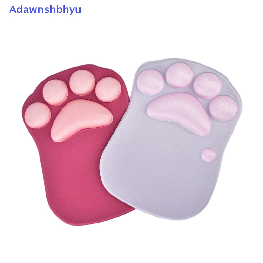 Adhyu Motif Kaki Kucing Silicone Gel Mouse Mat Soft Wrist Pad Sandaran Tangan Wrist Cushion ID