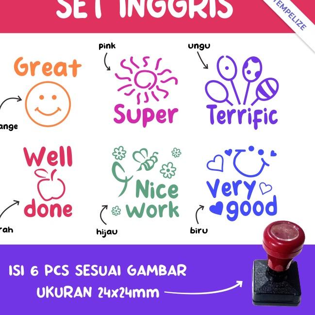 

[L-7O ♥] Stempel Reward Penilaian Guru TK / SD / Anak-amanah