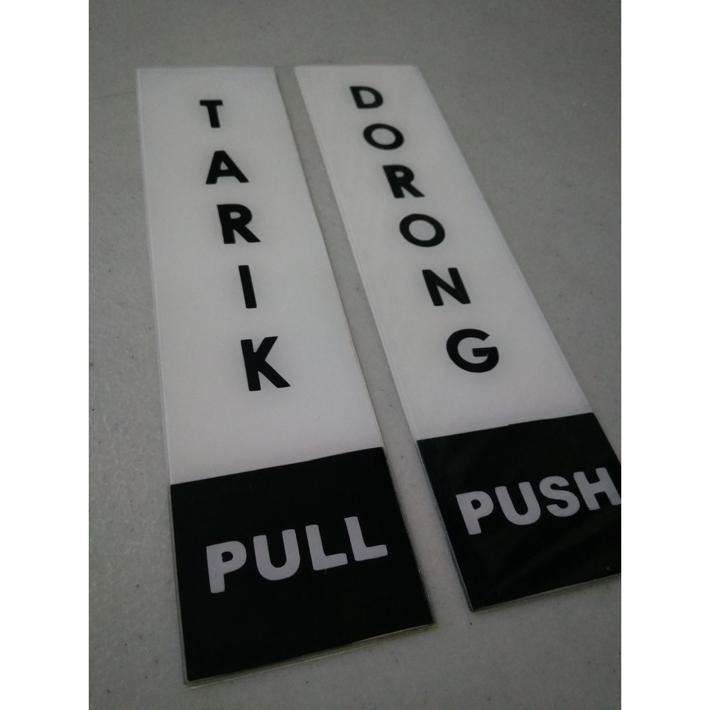 

Sign simbol Tarik Dorong Pull Push putih hitam