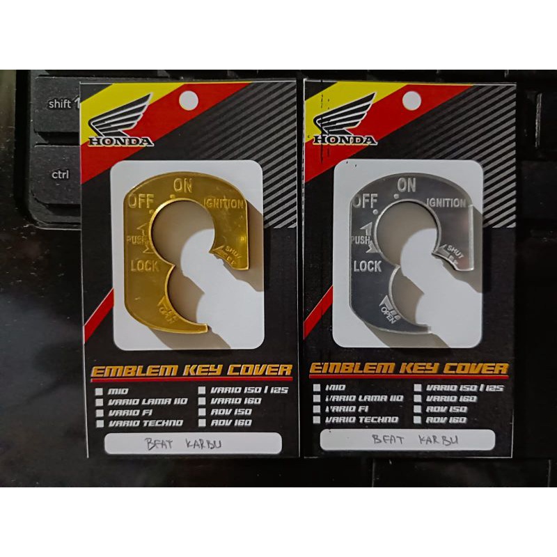 emblem kunci honda beat fi, vario lama beat lama