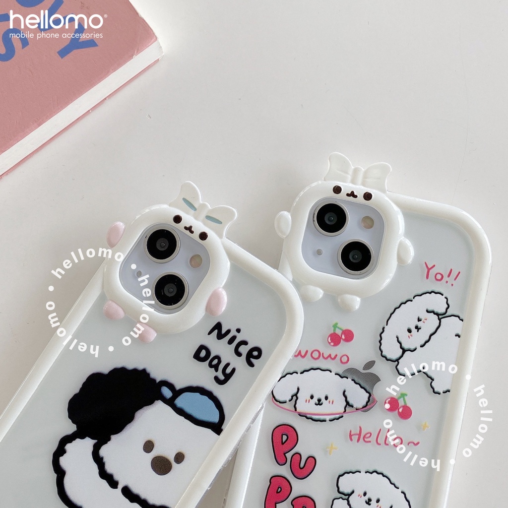 Casing Silikon iPhone TPU Soft Case Silicone Kartun Motif Anjing Lucu Puppy Dog