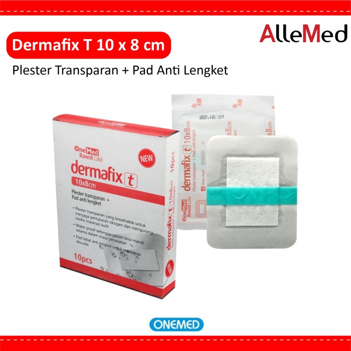Dermafix T 10 x 8 cm Plester Luka Transparan Anti Air ECER