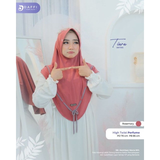 Jilbab Jersey High Twist Parfume Tiara by Daffi