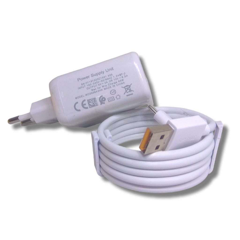 Charger Realme 65Watt Type C Original 99% Travel Charger Cas Realme Type C 65W Charger Realme 5 Pro 