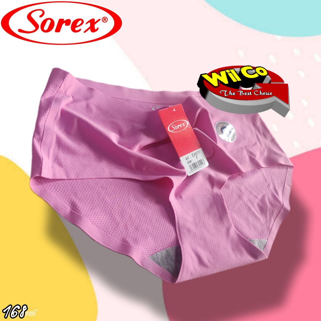 K168 - (Harga Per 1 Potong) CELANA DALAM WANITA PAKAIAN WANITA PAKAIAN DALAM SOREX SAMLESS FREE SIZE