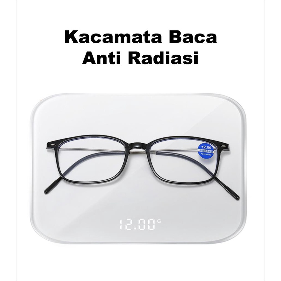 Kacamata Baca Lensa Plus Anti Radiasi +1.00 s/d + 4.00 GR 3081