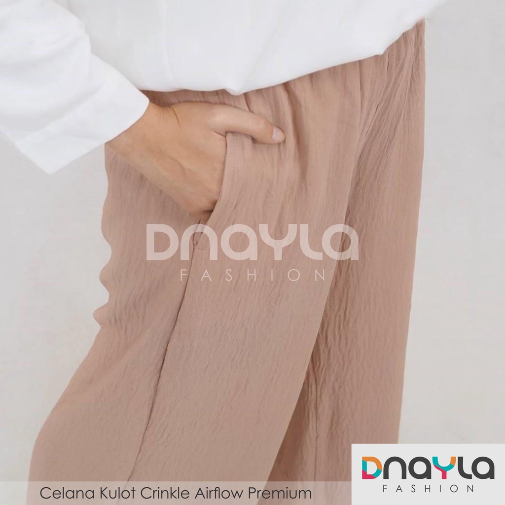 Celana Kulot Wanita Crinkle Airflow Premium All Size