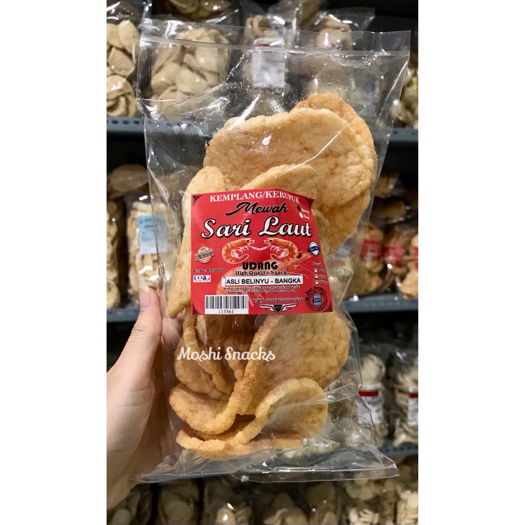 Jual Kemplang Goreng Udang Mewah Sari Laut Asli Bangka Kerupuk Krupuk Udang Super Enak