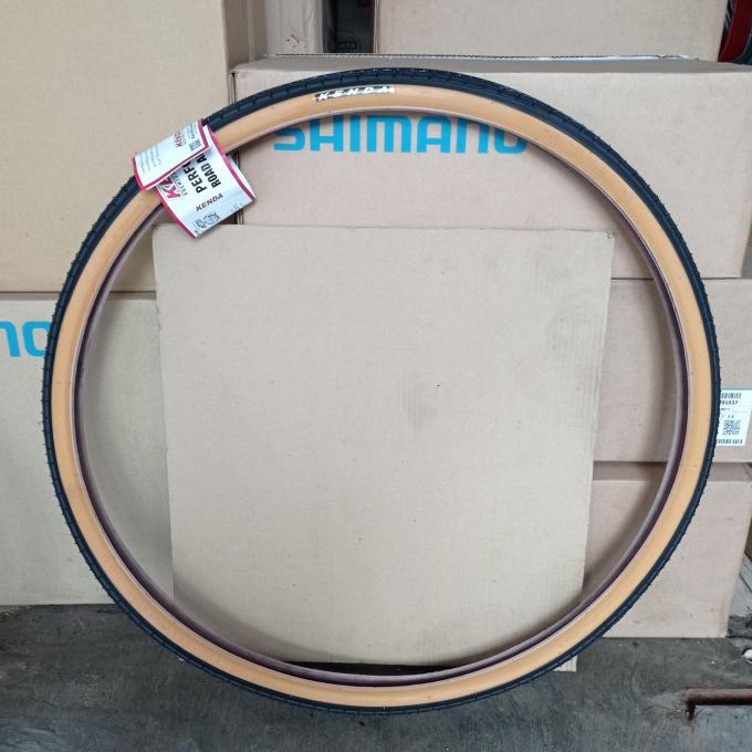 Ban Luar 700C 700 X 32/32C 700X32 700X32C Kenda Kwest Gum Tan Wall