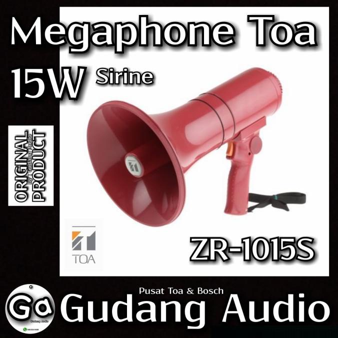 Megaphone Toa ZR-1015S (ada sirine)
