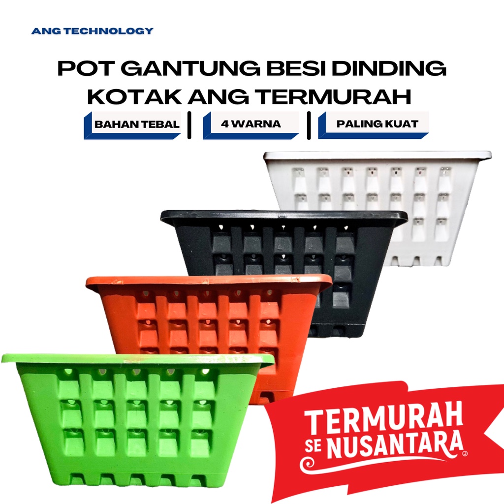 Pot GANTUNG DINDING TEMPEL K 20 CM 21 CM ANG Pot Bunga Tanaman Putih Hitam TERMURAH SE INDONESIA mirip POT argo