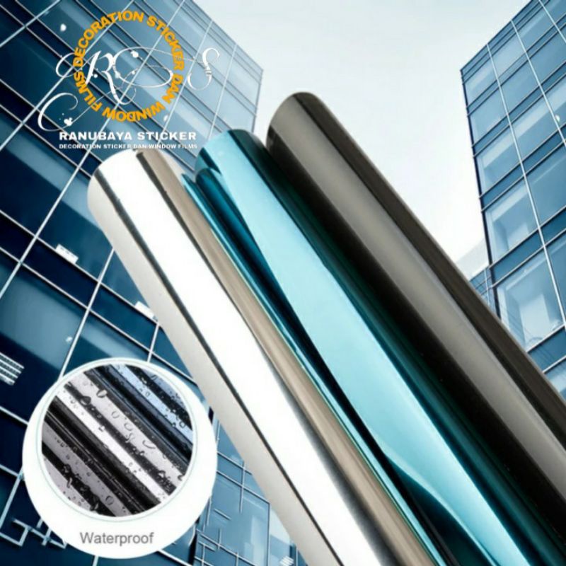 Kaca film One way cermin / kaca film cermin / kaca film jendela / stiker kaca / sticker kaca film ru