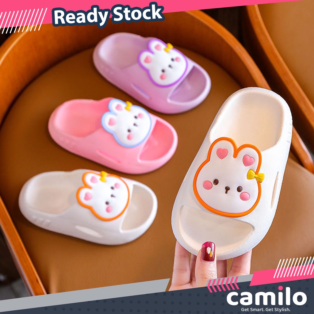 ☀CAMILO☀ Sandal Slop Rabbit Import Anak Perempuan Karakter Lucu Bahan Karet Bagus Nyaman DI Pakai Termurah Sepatu SA037