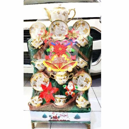 

parcel natal tea set keramik premium imlek tahun baru