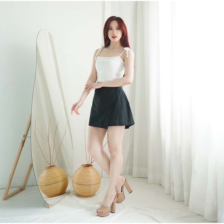 CAVALU Korean Tanktop Pita Polos Crop Top Tank Korea Rajut 135