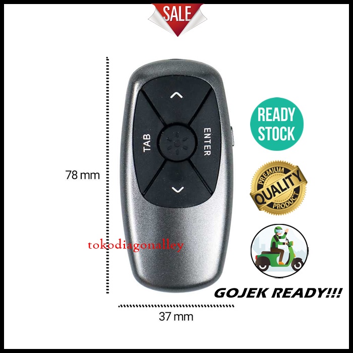 Pointer Laser Wireless Presenter Red 2.4Ghz USB Mini Presentasi USB Charging