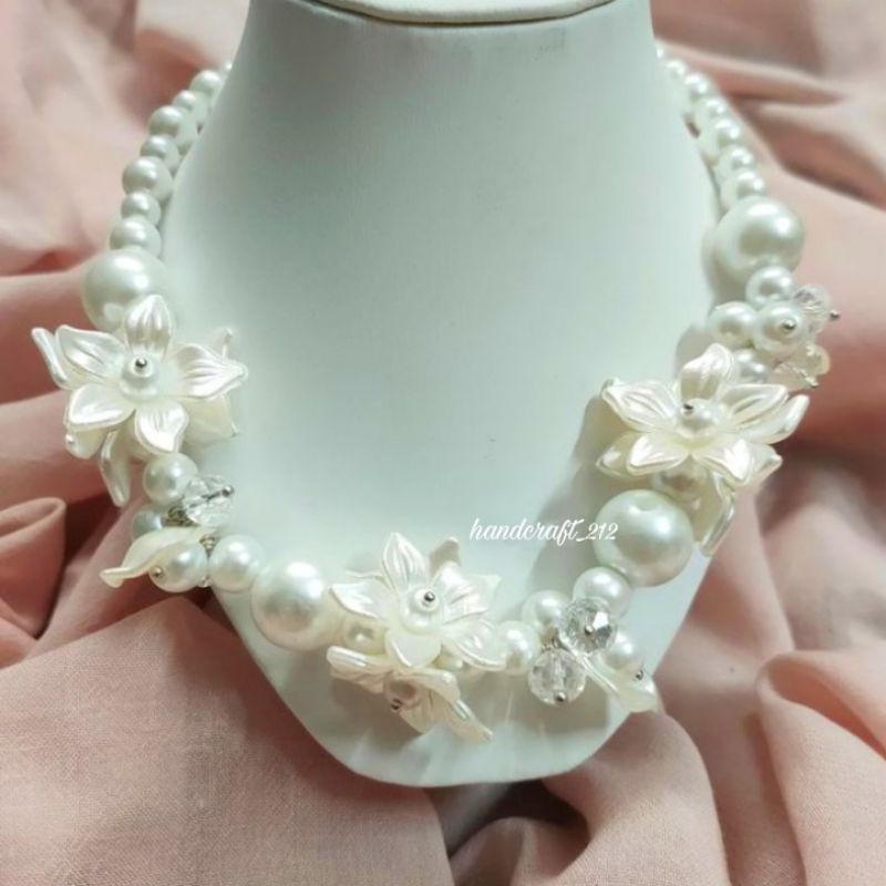 Pearl Necklace Beads / Kalung Manik / Kalung Wisuda / Kalung Kondangan