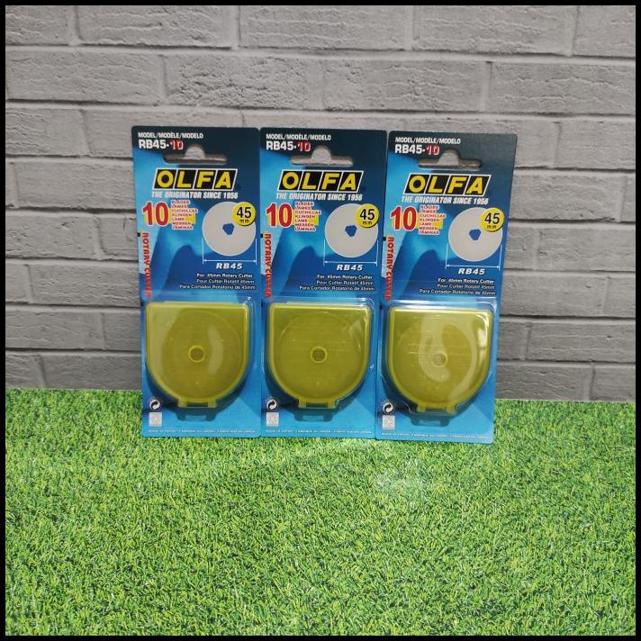 

Refill Rotary Cutter Spare Blade Dia 45Mm Rb45-10 (10Pcs Pack) Olfa
