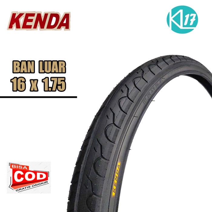 BAN LUAR SEPEDA 16 X 1.75 KENDA PAKET HEMAT BAN DALAM 16 KINGLAND / BAN LUAR SEPEDA 16 X HIGHT