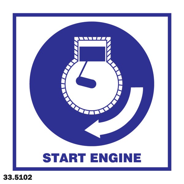 

Marn Imo Symbol Start Engine 33.5102 / Sticker Imo Fluorescent