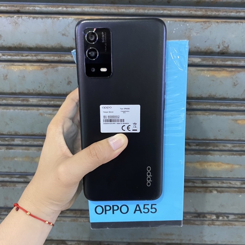 Oppo A55 4/64gb second bekas pakai normal fullset original resmi