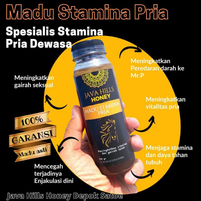 Madu Stamina Pria Java Hills Honey