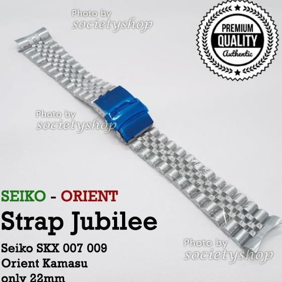 Jubilee Strap Rantai Jam Tangan Seiko Orient Kamasu Watch 22Mm Tali 22