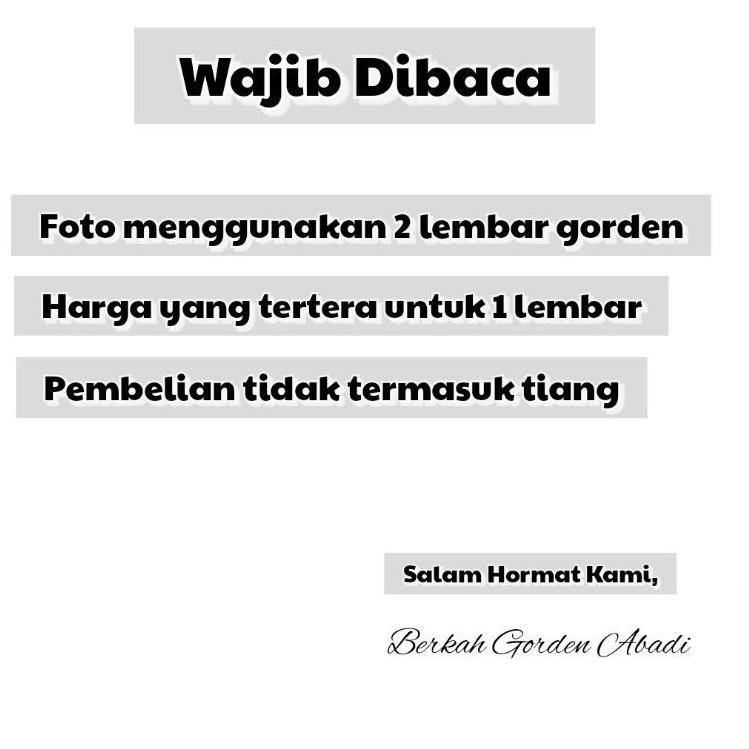 Best Seller Gorden Poni Susun Gorden Cantik Gorden Jendela Gorden Pintu Gorden Minimalis Gorden Susu