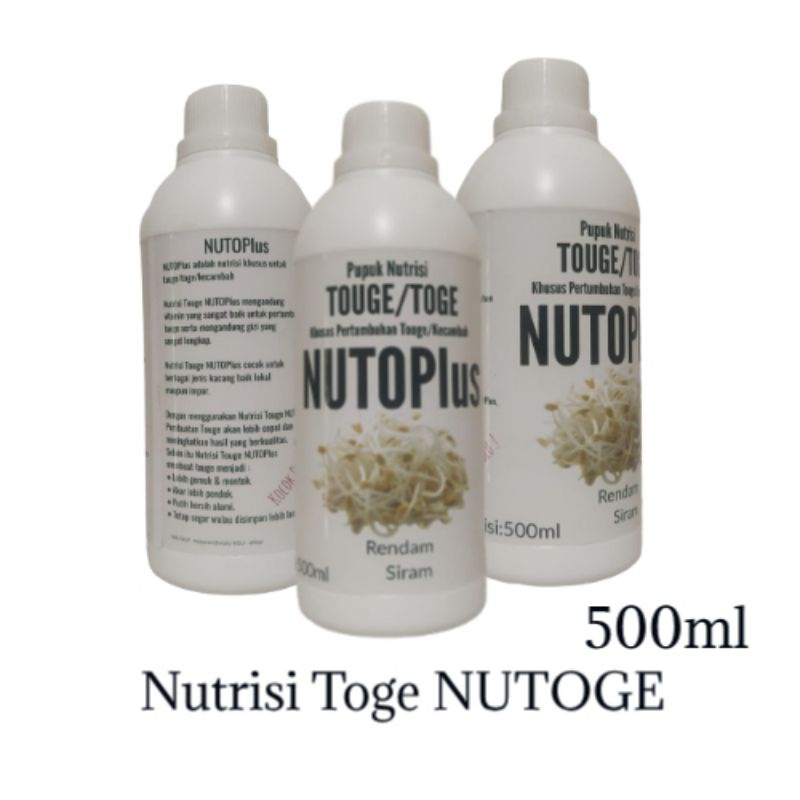 NUTOPlus 500ml Pupuk Toge, Nutrisi Touge, Vitamin Toge