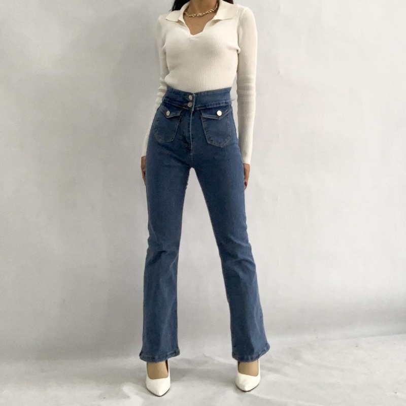 [LUXE.DLABEL] - E63 Jeans | Celana panjang Highwaist wanita Jeans import premium Jeans wanita polos ripped jeans High waist jeans wanita bkk Skinny Jeans High waist Baggy jeans Wideleg Jeans Kulot jeans Boyfriend jeans Wanita Kargo Jeans