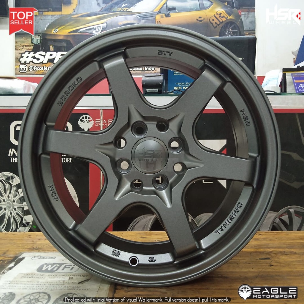 VELG MOBIL R16 RING 16 JDM HSR STY VELG JAZZ YARIS LANCER BALENO BRIO
