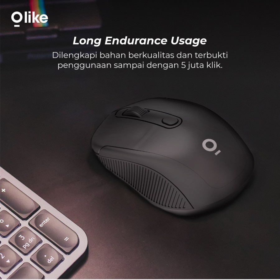 Mouse Wireless Optical Olike M2 Garansi Resmi