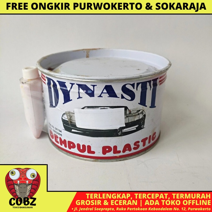 1 KG / DINASTY Dempul Tambal Lubang Plastik Kayu Besi Mobil Kaleng