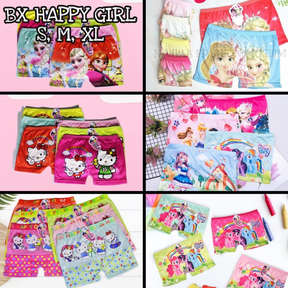 IL - BOXER ANAK PEREMPUAN MOTIF | Boxer anak perempuan/Celana dalam CD celana dalam anak perempuan katun