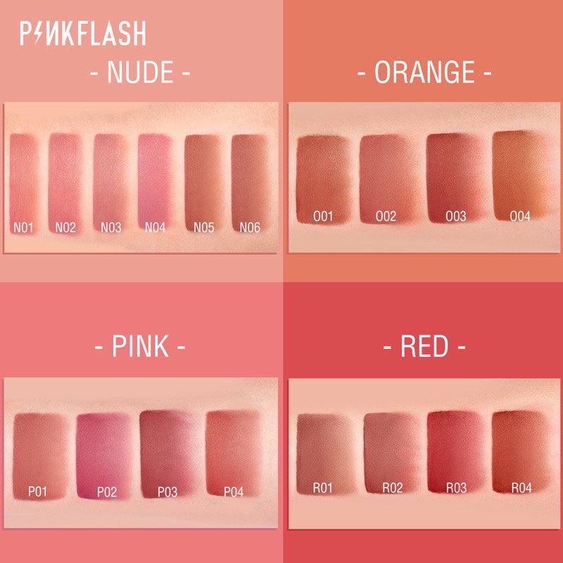 PINKFLASH Lip Matte Waterproof Lipstik Lembut Tahan Lama Pinkflash LipMatte Pinkflash Lip Cream Pinkflash LipCream