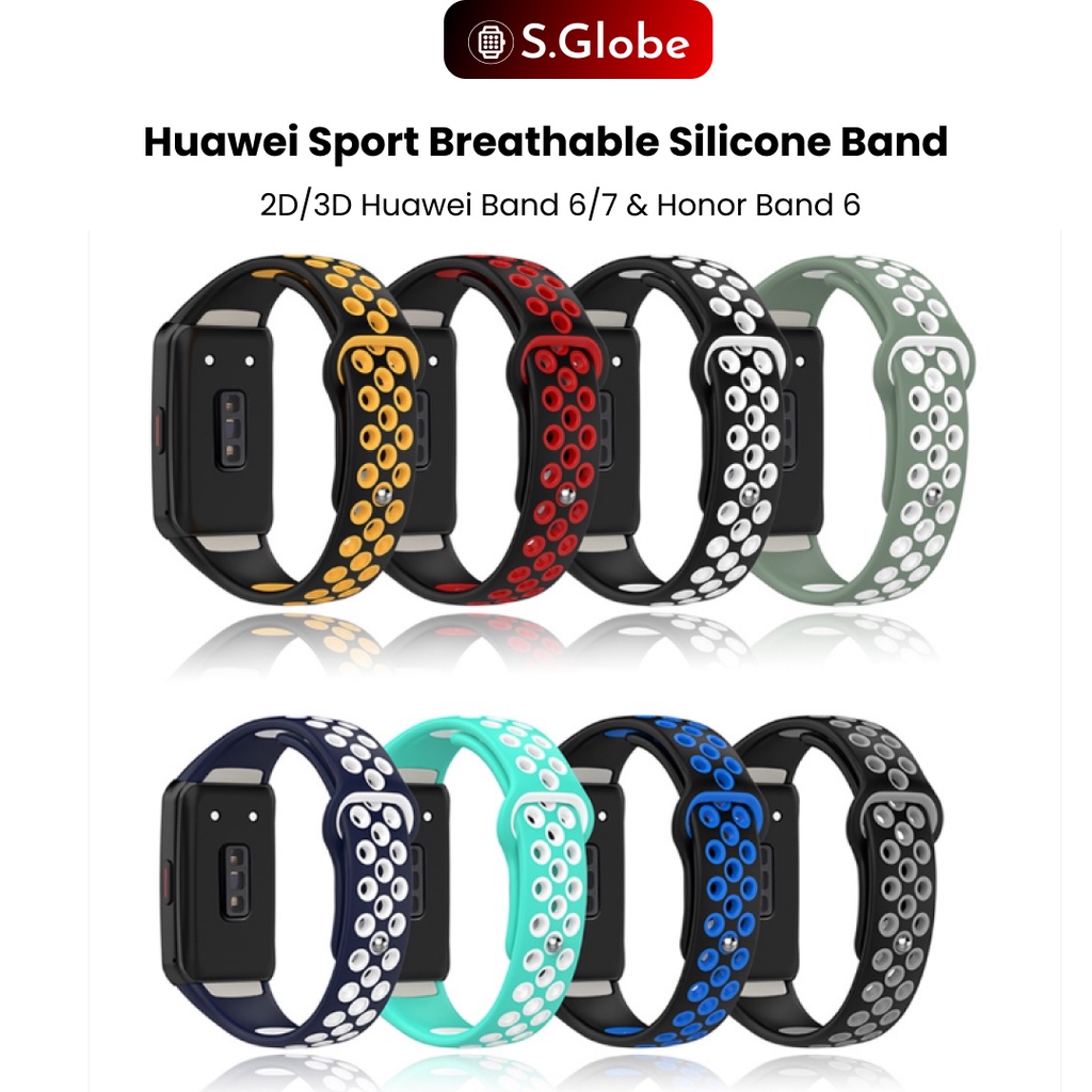 Huawei Sport Breathable Silicone Band Honor Band 6 Huawei Band 6 7 Soft Replacement Strap