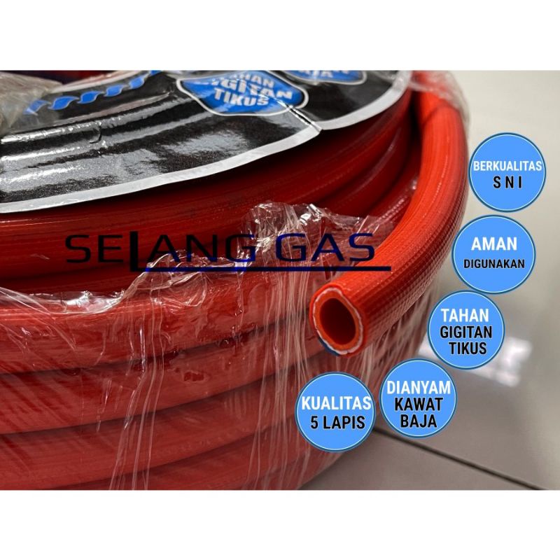 Selang gas personalux, winn gas serat baja