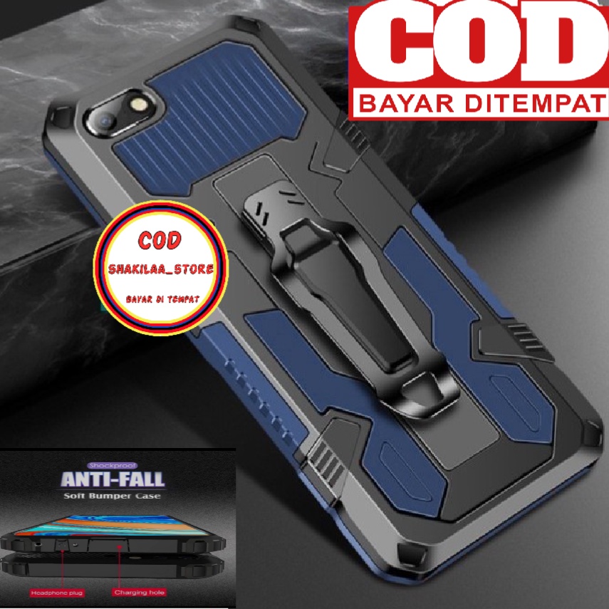 CASE HP XIAOMI REDMI 6A CASING STANDING BACK KLIP HARD CASE HP ROBOT