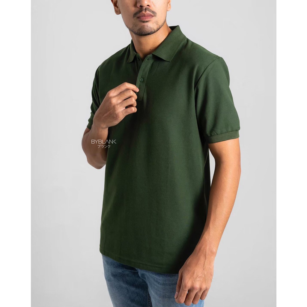 AKITA POLO SHIRT - Kaos Polo Pria in Dark Green (Hijau Army)